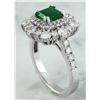 Image 4 : 2.30 CTW Emerald 14K White Gold Diamond ring