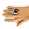 Image 6 : 16.92 CTW Natural Tanzanite 14K Solid White Gold Diamond Ring