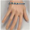 Image 3 : 26.60 CTW Natural Topaz And Dimond Bracelet In 14k Solid White Gold