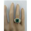 Image 5 : 3.97 CTW Emerald 18K Yellow Gold Diamond Ring