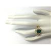 Image 4 : 3.96 CTW Natural Emerald And Diamond Ring 14K Solid Yellow Gold