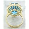 Image 4 : 18.68 CTW Topaz 14K Yellow Gold Diamond Ring