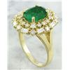 Image 3 : 3.73 CTW Emerald 18K Yellow Gold Diamond Ring