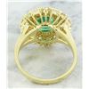 Image 4 : 3.73 CTW Emerald 18K Yellow Gold Diamond Ring