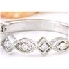 Image 2 : 0.20 CTW Natural Diamond 18K Solid White Gold Ring