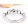 Image 3 : 0.20 CTW Natural Diamond 18K Solid White Gold Ring