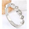 Image 4 : 0.20 CTW Natural Diamond 18K Solid White Gold Ring