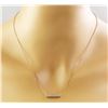 Image 3 : 0.40 CTW Diamond 14K Rose Gold Double Bar Necklace