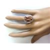 Image 4 : 16.87 CTW Natural Morganite And Diamond Ring In 18K White Gold