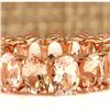 Image 1 : 11.10 CTW Natural Morganite Ring In 18K Rose Gold