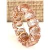 Image 2 : 11.10 CTW Natural Morganite Ring In 18K Rose Gold
