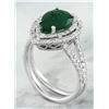Image 3 : 2.90 CTW Emerald 14K White Gold Diamond Ring