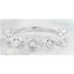 0.07 CTW Diamond 18K White Gold Ring