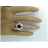 Image 6 : 3.30 CTW Ruby 18K Yellow Gold Diamond Ring