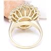 Image 3 : 5.70 CTW Natural Opal 14K Solid Yellow Gold Diamond Ring