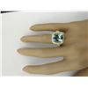 Image 6 : 6.17 CTW Aquamarine 14K Yellow Gold Diamond Ring