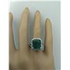 Image 5 : 5.40 CTW Emerald 18K White Gold Diamond Ring