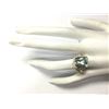 Image 4 : 9.03 CTW Natural Blue Aquamarine And Diamond Ring 18K Solid Yellow Gold