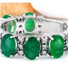 Image 2 : 4.60 CTW Natural Emerald 18K Solid White Gold Diamond Ring