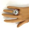 Image 6 : 12.50 CTW Natural Aquamarine 18K Solid White Gold Diamond Ring
