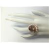 Image 4 : 20.05 CTW Natural Morganite And Diamond Ring 18K Solid Rose Gold