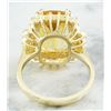 Image 4 : 8.80 CTW Citrine 14K Yellow Gold Diamond Ring