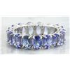 Image 1 : 5.78 CTW Tanzanite 18K White Gold Ring