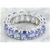 Image 2 : 5.78 CTW Tanzanite 18K White Gold Ring