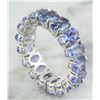 Image 3 : 5.78 CTW Tanzanite 18K White Gold Ring