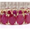 Image 1 : 14.02 CTW Natural Ruby Ring In 14k Yellow Gold