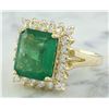 Image 2 : 5.16 CTW Emerald 18K Yellow Gold Diamond Ring