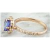 Image 6 : 1.44 CTW Tanzanite 14K Rose Gold Diamond Ring