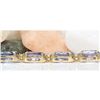 Image 4 : 29.50 CTW Natural Tanzanite 18K Solid Yellow Gold Diamond Bracelet