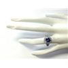 Image 4 : 2.50 CTW Natural Blue Tanzanite And Diamond Ring In Platinum