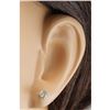 Image 3 : 0.55 CTW Natural Diamond Earrings 18K Solid White Gold