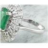 Image 5 : 7.60 CTW Emerald 14K White Gold Diamond Ring