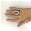 Image 5 : 6.82 CTW Natural Tanzanite 18K Solid Yellow Gold Diamond Ring