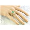 Image 5 : 3.25 CTW Emerald 18K Yellow Gold Diamond Ring