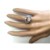 Image 3 : 5.38 CTW Natural Morganite And Diamond Ring In 18K White Gold