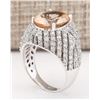 Image 4 : 5.38 CTW Natural Morganite And Diamond Ring In 18K White Gold