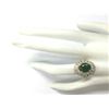 Image 4 : 5.02 CTW Natural Emerald And Diamond Ring 18K Solid Yellow Gold