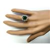 Image 4 : 5.02 CTW Natural Emerald And Diamond Ring In 18K Yellow Gold