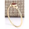 Image 3 : 0.56 CTW Natural Rhodolite Garnet Ring In 18K Yellow Gold