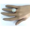 Image 4 : 6.48 CTW Natural Opal And Diamond Ring In 18K Yellow Gold