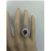 Image 5 : 3.30 CTW Ruby 18K White Gold Diamond Ring
