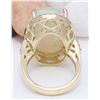 Image 3 : 21.58 CTW Natural Opal 14K Solid Yellow Gold Diamond Ring