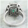 Image 3 : 2.50 CTW Emerald 18K White Gold Diamond Ring
