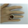 Image 5 : 18.40 CTW Citrine 14K White Gold Diamond ring
