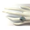 Image 4 : 9.04 CTW Natural Aquamarine And Diamond Ring In 18K Solid White Gold