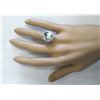 Image 4 : 7.01 CTW Natural Aquamarine And Diamond Ring In 18K White Gold